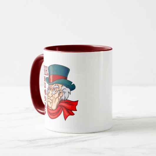 Gemiddelde oude scrolloge mok (Voorkant links)