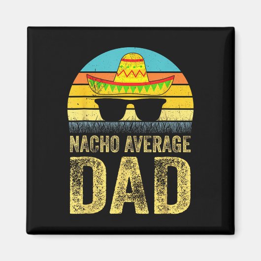 Gemiddelde Papa Mexicaanse Papa Cinco De Mayo Vade Magneet (Voorkant)