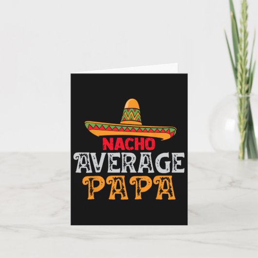 Gemiddelde Papa Vaders Dag Mexicaanse Familie Matc Kaart (Voorkant)