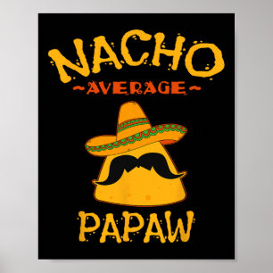 Gemiddelde Papaw Vaderdag Mexicaanse Familie Match Poster