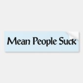 Gemiddelde People Suck Bumpersticker (Voorkant)