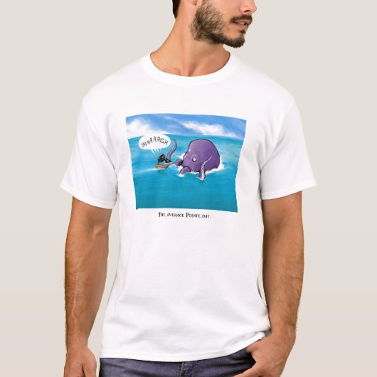 Gemiddelde piratendag t-shirt (Voorkant)