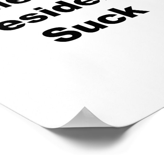 Gemiddelde Presidenten Suck Poster (Hoek)