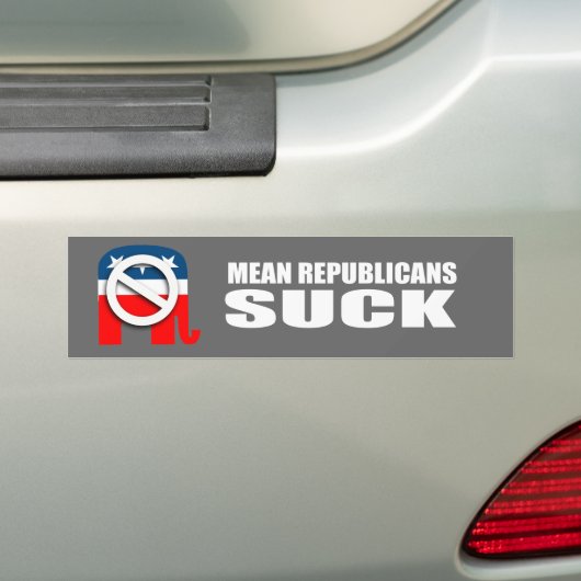 Gemiddelde Republikeinen Suck Bumpersticker (Op auto)