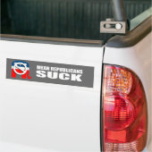 Gemiddelde Republikeinen Suck Bumpersticker (Op Truck)