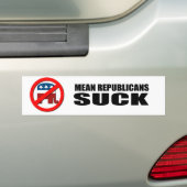 Gemiddelde Republikeinen Suck Bumpersticker (Op auto)