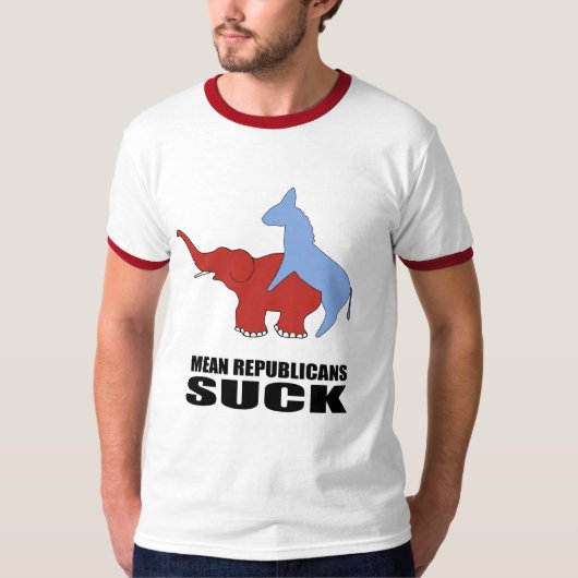 Gemiddelde Republikeinen Suck T-shirt (Voorkant)