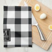 Gemiddelde Robuuste Buffalo Controleert Monogram N Theedoek (Quarter Fold)