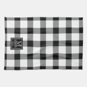 Gemiddelde Robuuste Buffalo Controleert Monogram N Theedoek (Horizontaal)