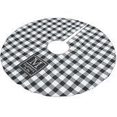 Gemiddelde Rustic Buffalo Controles Monogram Naam Kerstboom Rok (Gekanteld)