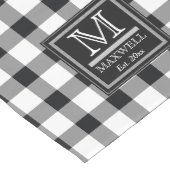 Gemiddelde Rustic Buffalo Controles Monogram Naam Medium Tafelloper (Hoek)