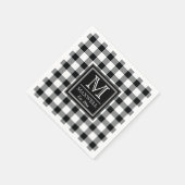 Gemiddelde Rustic Buffalo Controles Monogram Naam Servet (Hoek)