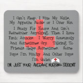 Gemiddelde schenkingen voor verpleegkundigen muismat (Voorkant)