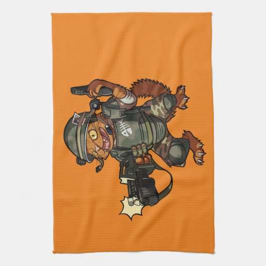 Gemiddelde Sci-fi-Cartoon van Pistool voor het ont Theedoek (Verticaal)