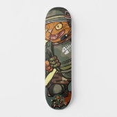 Gemiddelde Sci-fi Marine Firding Pistool Ginger Ca Persoonlijk Skateboard (Voorkant)
