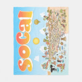 Gemiddelde SoCal Fleece Deken (Voorkant)