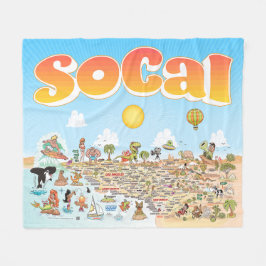 Gemiddelde SoCal Fleece Deken