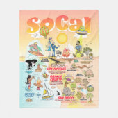 Gemiddelde SoCal Fleece Deken (Voorkant)