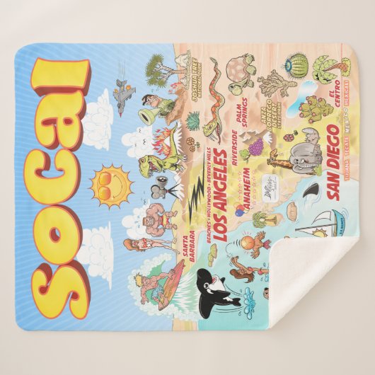 Gemiddelde SoCal Sherpa Deken (Voorkant (horizontaal))