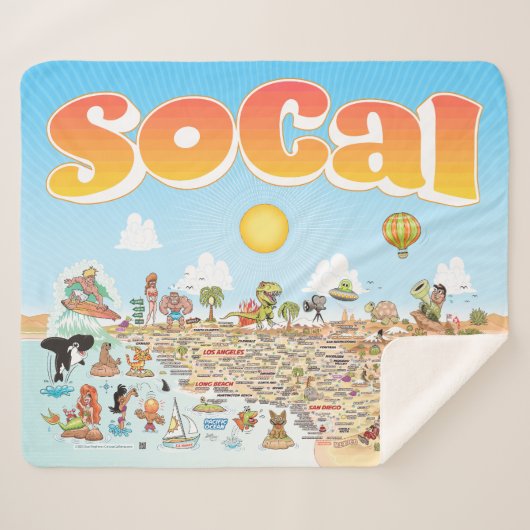 Gemiddelde SoCal Sherpa Deken (Voorkant (horizontaal))