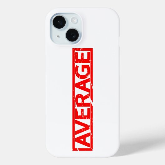 Gemiddelde stempel Case-Mate iPhone case (Achterkant)