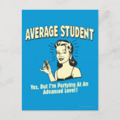 Gemiddelde student: Geavanceerde partners Briefkaart (Voorkant)