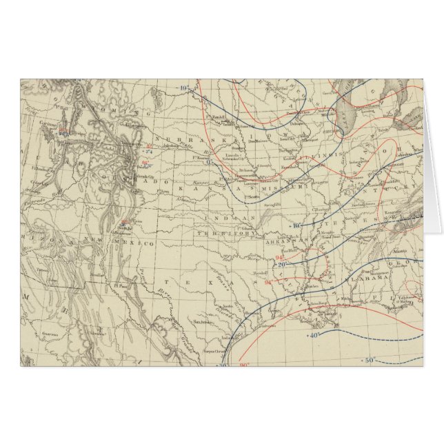 Gemiddelde temperatuur in de VS (Voorkant Horizontaal)
