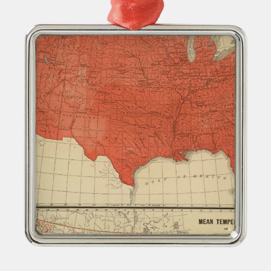 Gemiddelde temperatuur metalen ornament (Voorkant)