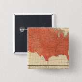 Gemiddelde temperatuur vierkante button 5,1 cm (Voorkant /achterkant)