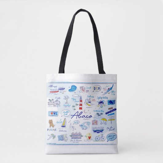 Gemiddelde totale bag - de stad met hoop tote bag (Voorkant)