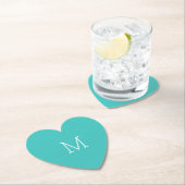 Gemiddelde Turquoise Kartonnen Onderzetters (Insitu)