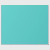 Gemiddelde turquoise Solid Color Cadeaupapier (Vlak)