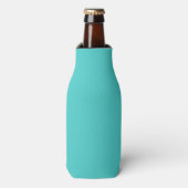Gemiddelde turquoise Solid Color Flesjeskoeler (Fles Voorkant)