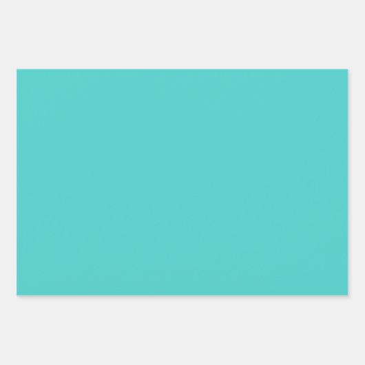 Gemiddelde turquoise Solid Color Inpakpapier Vel (Voorkant 3)