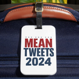 Gemiddelde Tweets 2024 Grappige Verkiezing Trump Bagagelabel