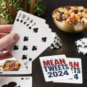 Gemiddelde Tweets 2024 Grappige Verkiezing Trump Pokerkaarten (Insitu)