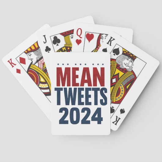 Gemiddelde Tweets 2024 Grappige Verkiezing Trump Pokerkaarten (Achterkant)