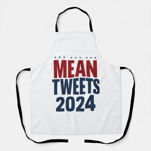 Gemiddelde Tweets 2024 Grappige Verkiezing Trump Schort (Voorkant)