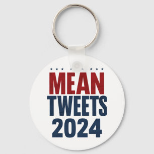 Gemiddelde Tweets 2024 Grappige Verkiezing Trump Sleutelhanger