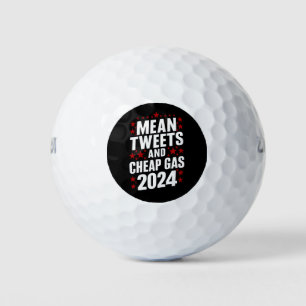 Gemiddelde tweets en goedkoop gas Donald Trump 202 Golfballen