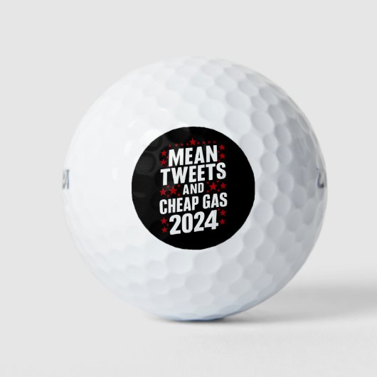 Gemiddelde tweets en goedkoop gas Donald Trump 202 Golfballen (Voorkant)