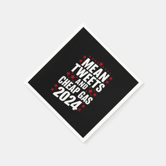 Gemiddelde tweets en goedkoop gas Donald Trump 202 Servet (Hoek)