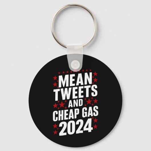 Gemiddelde tweets en goedkoop gas Donald Trump 202 Sleutelhanger (Voorkant)