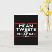 Gemiddelde tweets en goedkoop gas grappig 2024 Pro Kaart (Gele Bloem)