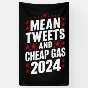 Gemiddelde Tweets En Goedkope Benzine Donald Trump Spandoek