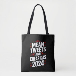 Gemiddelde Tweets En Goedkope Benzine Donald Trump Tote Bag