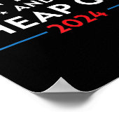 Gemiddelde tweets en goedkope gasfun 2024 Pro Trum Poster (Hoek)