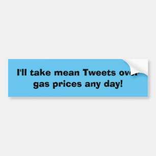 Gemiddelde tweets over gasprijzen bumpersticker