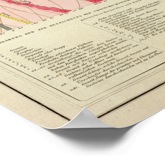 Gemiddelde van een deel van de aardkorst poster (Hoek)