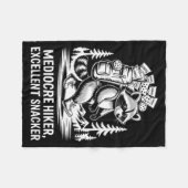 Gemiddelde wandelaar uitstekende snacker grappige  fleece deken (Voorkant (Horizontaal))